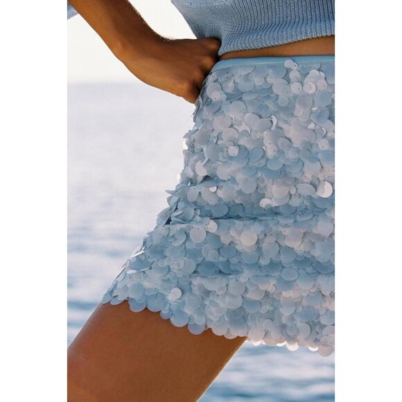 ZARA SEQUINNED MINISKIRT - Picture 3 of 7